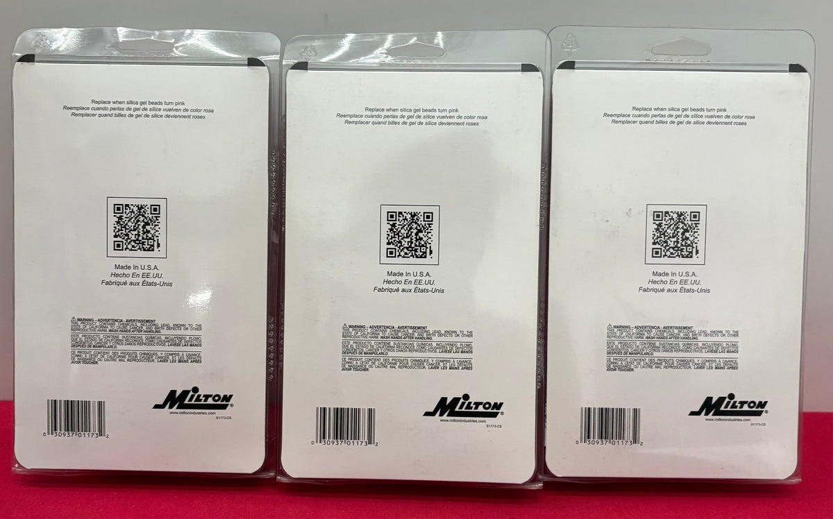 LOT OF 3 w/ 2 INCLUDED MILTON S1173 MINI IN-LINE DESICCANT DRYER 1/4” NPT 125