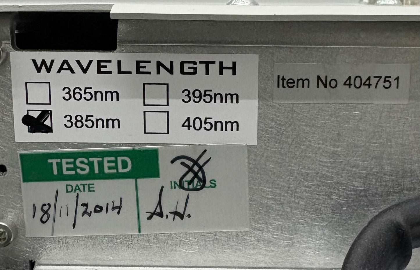 DYMAX ® PRIMECURE ™ LONGUEUR D'ONDE 385 nm - PIÈCES/RÉPARATION 