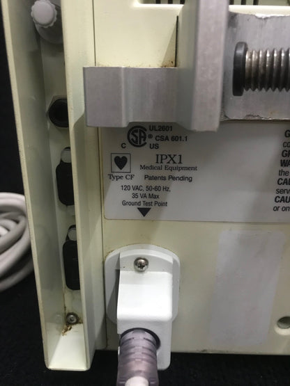 ABBOTT HOSPIRA PLUM A+ INFUSION PUMP - DUAL LINE IPX1 120VAC FOR PARTS REPAIR