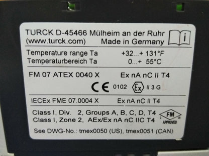 MODULE D'INTERFACE DE SORTIES RELAIS NUMÉRIQUES TURCK D-45466 BL20-2D0-R-C0