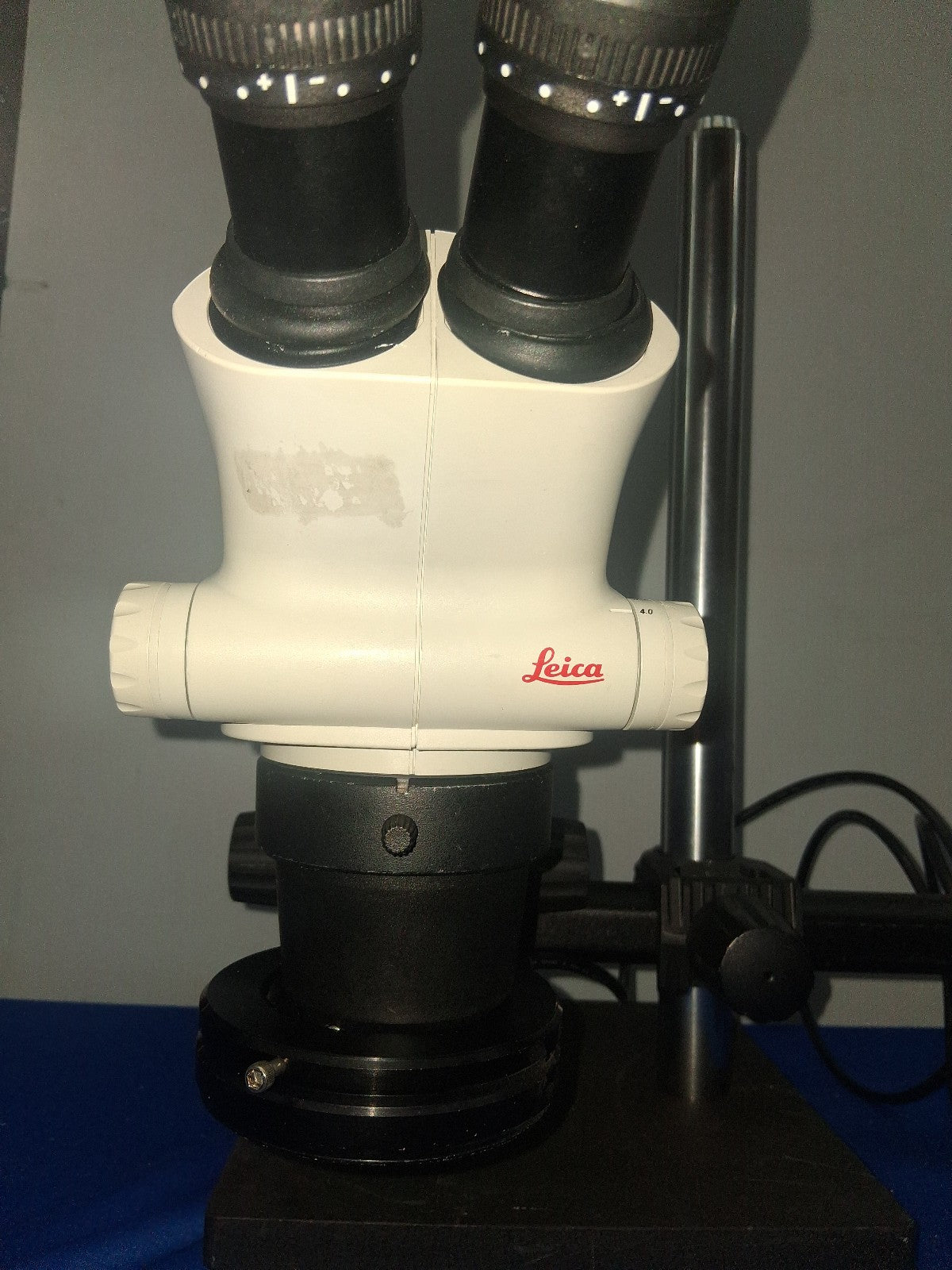 LEICA S6E STEREO ZOOM 6.3- 40X MAGNIFICATION BOOM STAND LED RING LIGHT