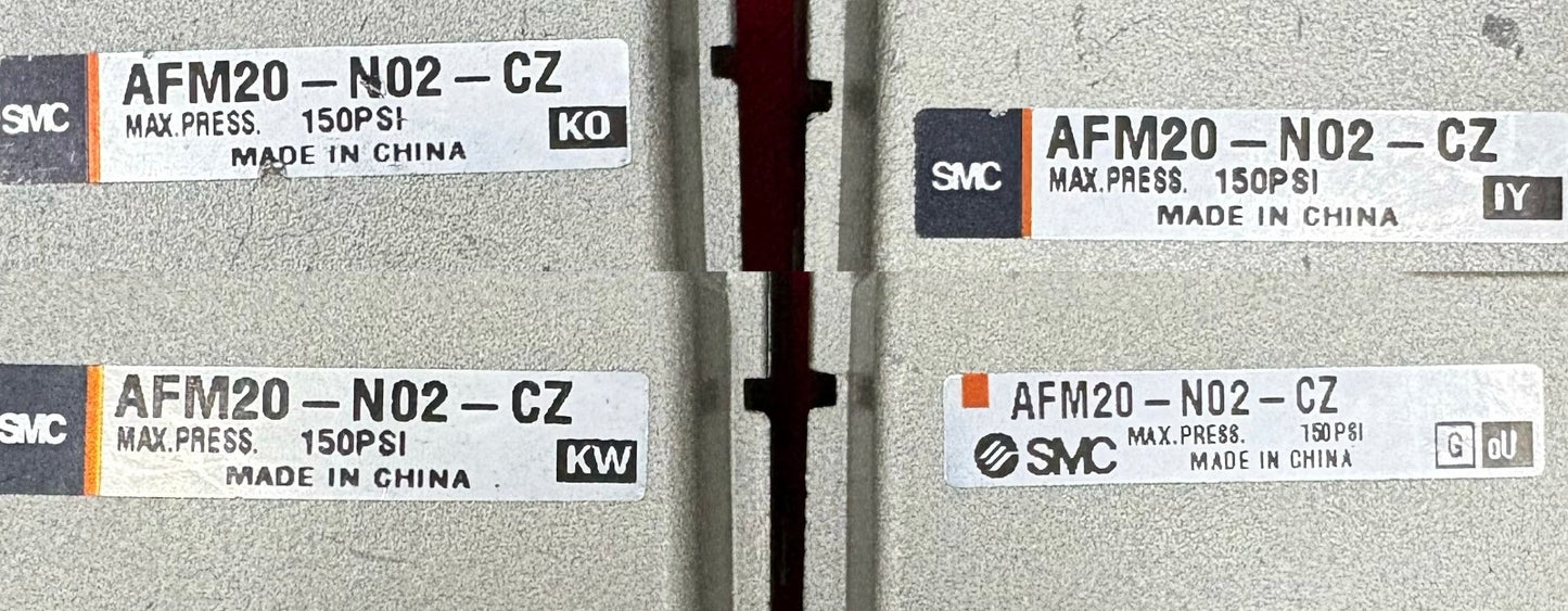 SMC AFM20-N02-CZ MODULAR PNEUMATIC MIST SEPARATOR 150PSI MAX - 1 LOT QTY 8