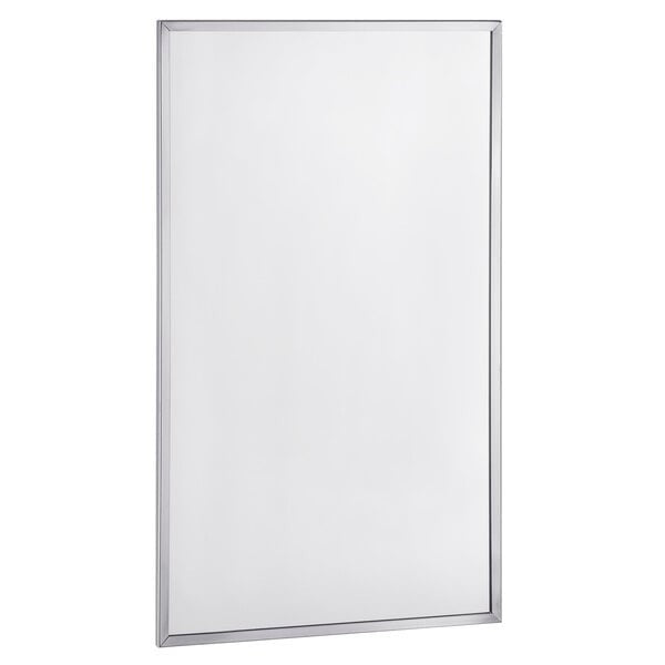 Bobrick B165 2448  24" W x 48" H Rectangular Framed Bathroom Wall Mirror  Finish