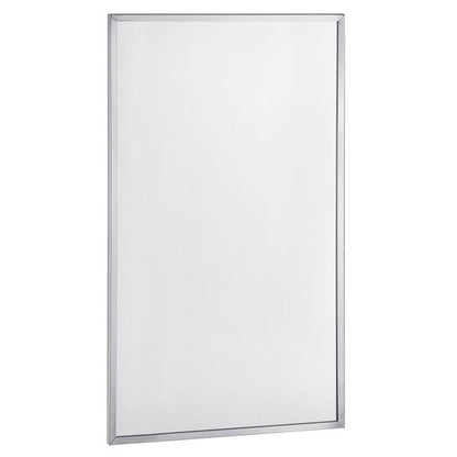 Bobrick B165 2448  24" W x 48" H Rectangular Framed Bathroom Wall Mirror  Finish