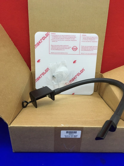 95214 18" ARM FLEXIBLE SAFETY SHIELD C-CLAMP W/ FLAT SAFETY SHIELD 10X10