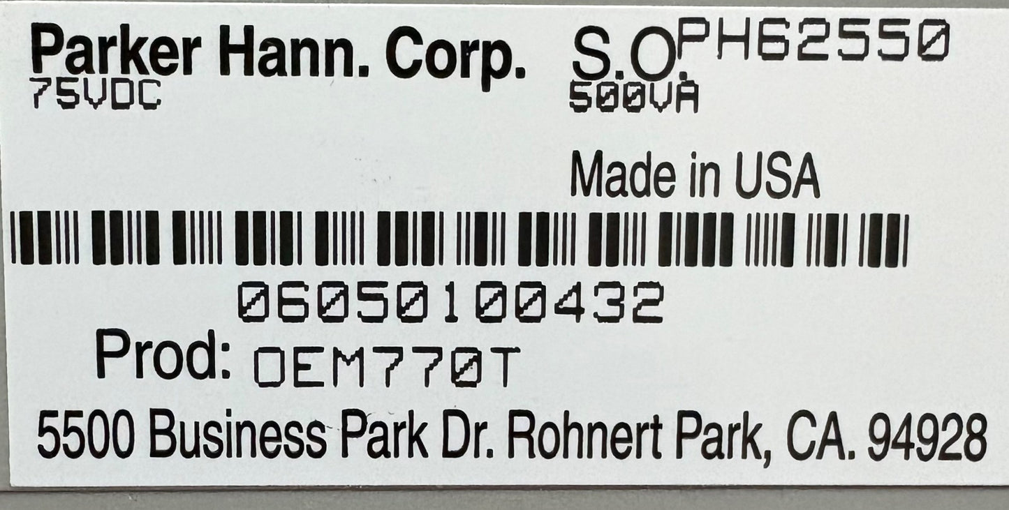 PARKER COMPUMOTOR OEM SERIES TORQUE SERVO DRIVE OEM770T w/ 73-018496-01 REV B
