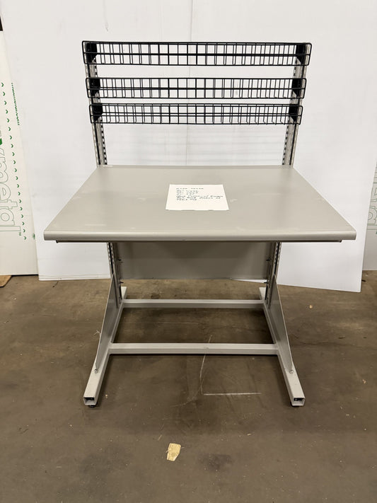 LISTA 36" W X 40"  D X 57" TALL WORKBENCH / TABLE WITH RISERS