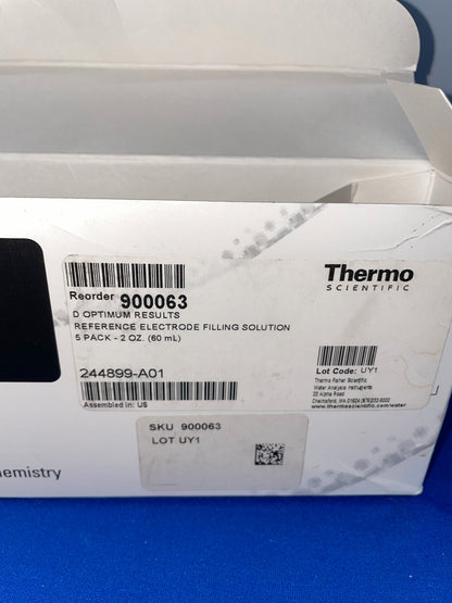 THERMO SCIENTIFIC, SOLUZIONE DI RIEMPIMENTO PER ELETTRODI DI RIFERIMENTO, CONFEZIONE DA 5 MANCANTE UNO