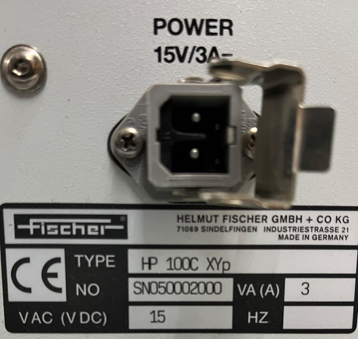 Helmut Fischer GMBH HP 100C XYP Nanoindentation MEASUREMENT SYSTEM-PARTS/REPAIR