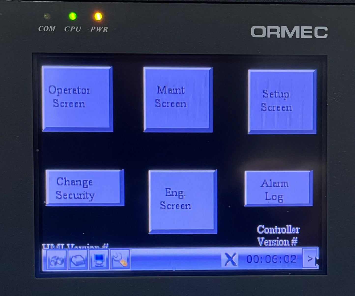 ORMEC MMI-8056 Operator Interface Color Display Touch Screen w/Enclosure