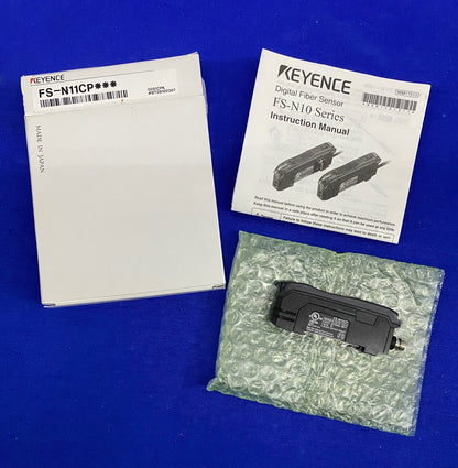 KEYENCE FS-N11CP*** FS-N11CP DIGITAL FIBER SENSOR AMPLIFIER-M8 CONNECTOR TYPE