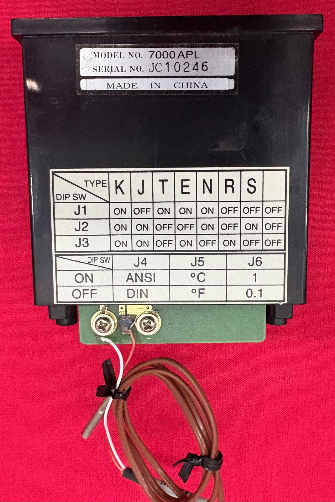 COLE-PARMER 89500-00 MICROCOMPUTER THERMOMETER TEMPERATURE PANEL