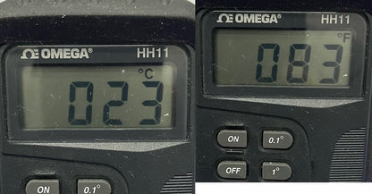 OMEGA HH11 THERMOMETER THERMOKOPPEL DIGITALE METER &amp; SONDE AF-1083201
