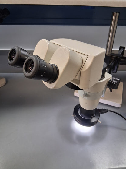 NYOPTICS INC ERGO SPZ MODULE 8-80X ERGONOMIC MICROSCOPE DUAL ARM BOOM STAND LED