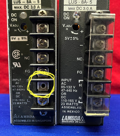 1 LOTE CANTIDAD DE 2 - FUENTE DE ALIMENTACIÓN LAMBDA LUS-8A-5