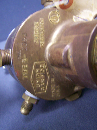 RÉGULATEUR DE GAZ EN LAITON UNION CARBIDEL PUROX TYPE-R PRODUIT DE SOUDAGE