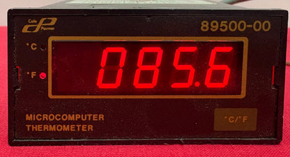 COLE-PARMER 89500-00 MICROCOMPUTER THERMOMETER TEMPERATURE PANEL