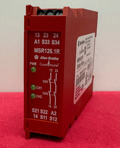 Allen-Bradley AB GUARDMASTER ® MSR126.1R 440R-N23120 SER A 24VAC/DC SAFETY RELAY