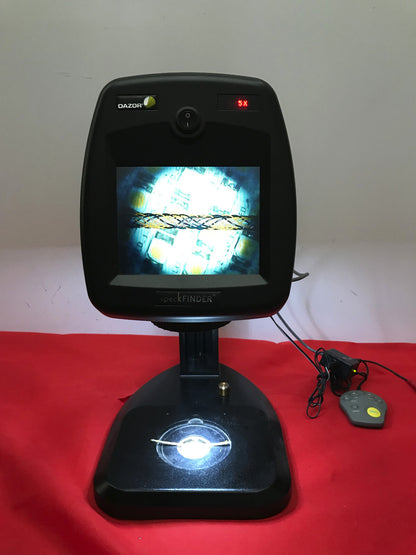 DAZOR SPECK-1 22 SPECKFINDER ELECTRONIC VIDEO MICROSCOPE 1X-25X MAGNIFICATION