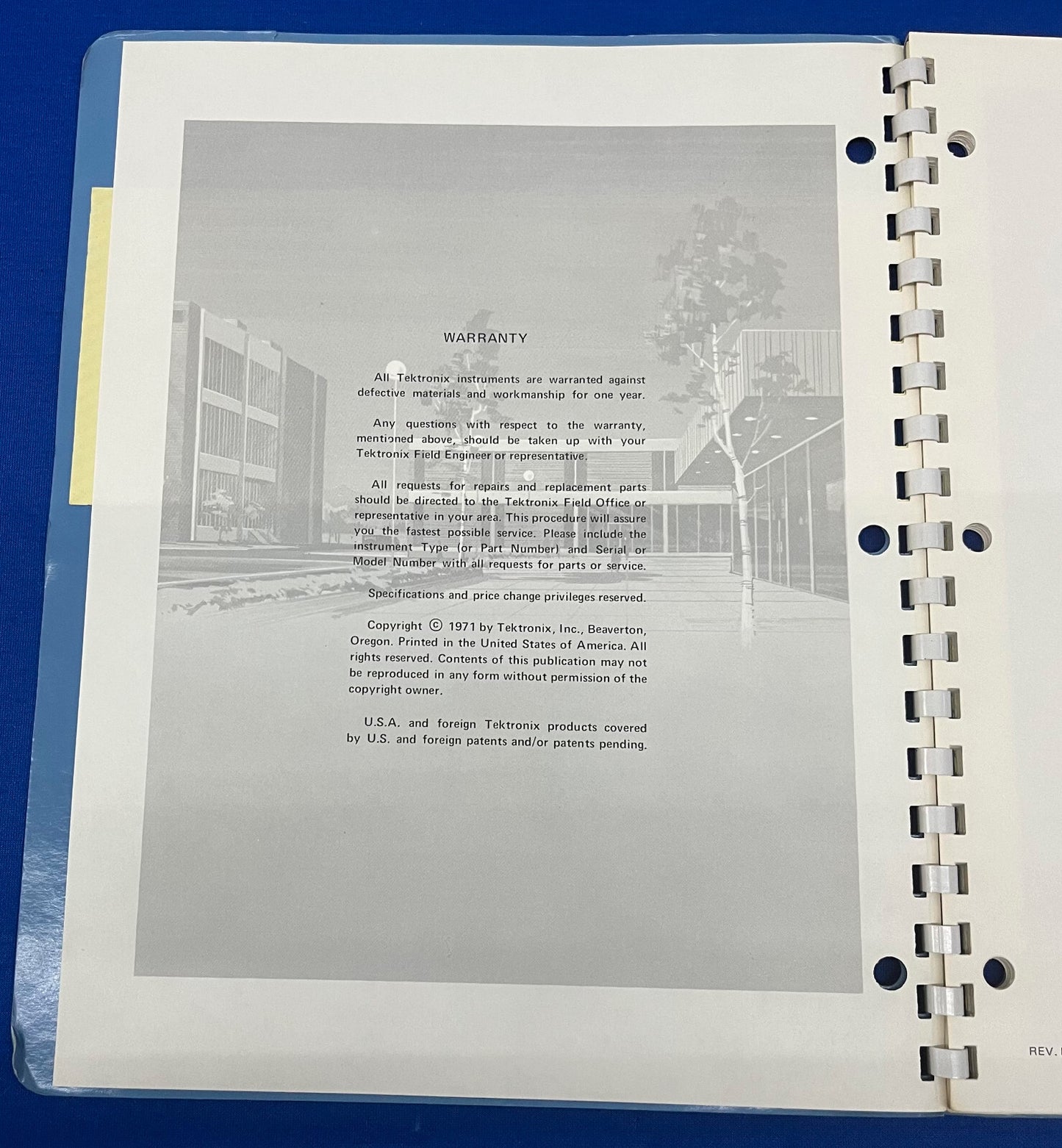 TEKTRONIX 5B12N DUAL TIME BASE INSTRUCTION MANUAL 070-1141-00