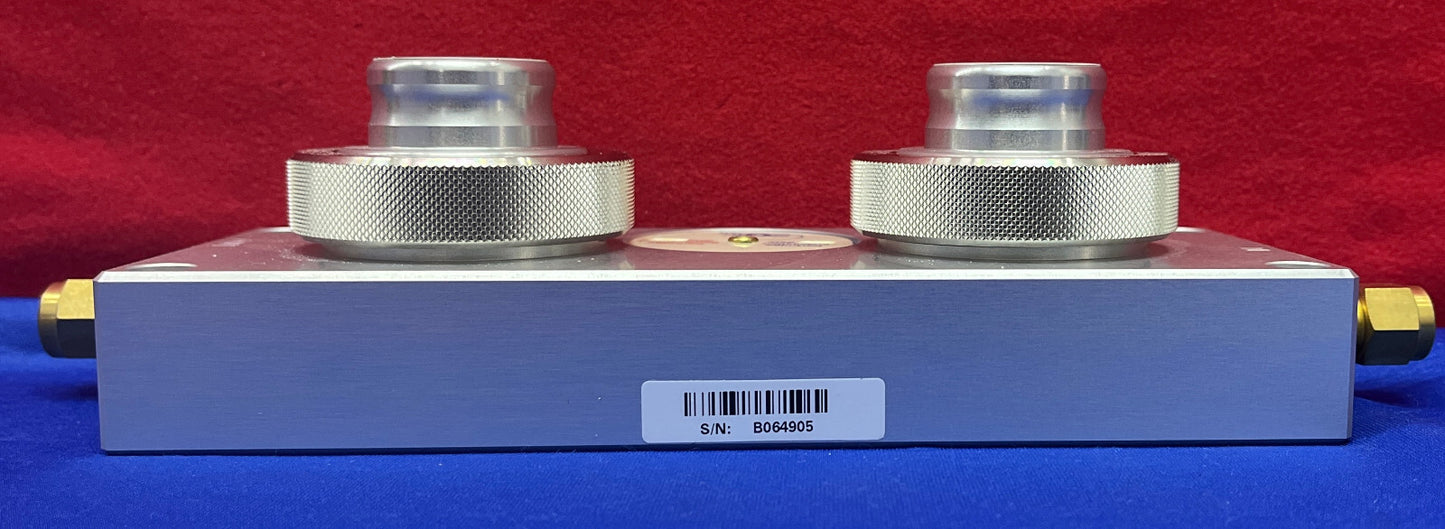 RESTEK CAT# 22060 2-POSITION BASEPLATE (1/4" FITTING)