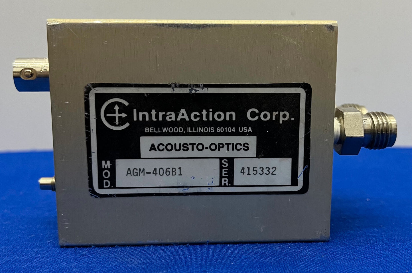 INTRAACTION CORP AKUSTO-OPTISCHER MODULATOR AGM-406B1 FREQUENZUMSCHIEBER