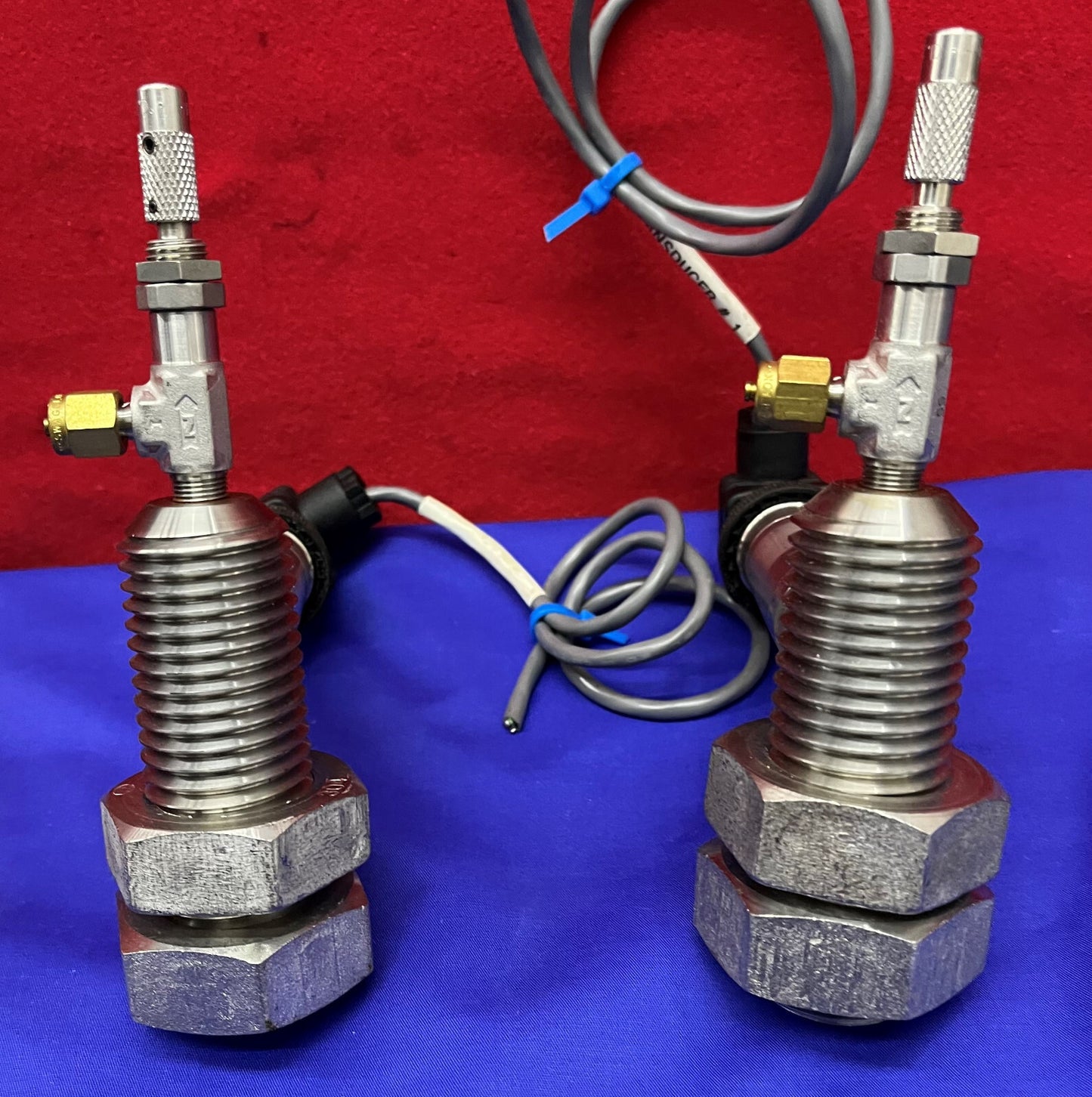 Lot of 2 Druck GE PMP 4070 Amplified Output Pressure Transducer / Hirschmann BGD