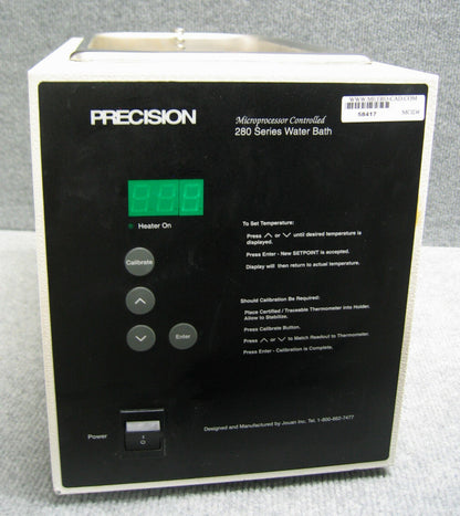 BAÑO DE AGUA CALENTADO PRECISION MDL 282 / CAT NO 51220048 SIN TAPA