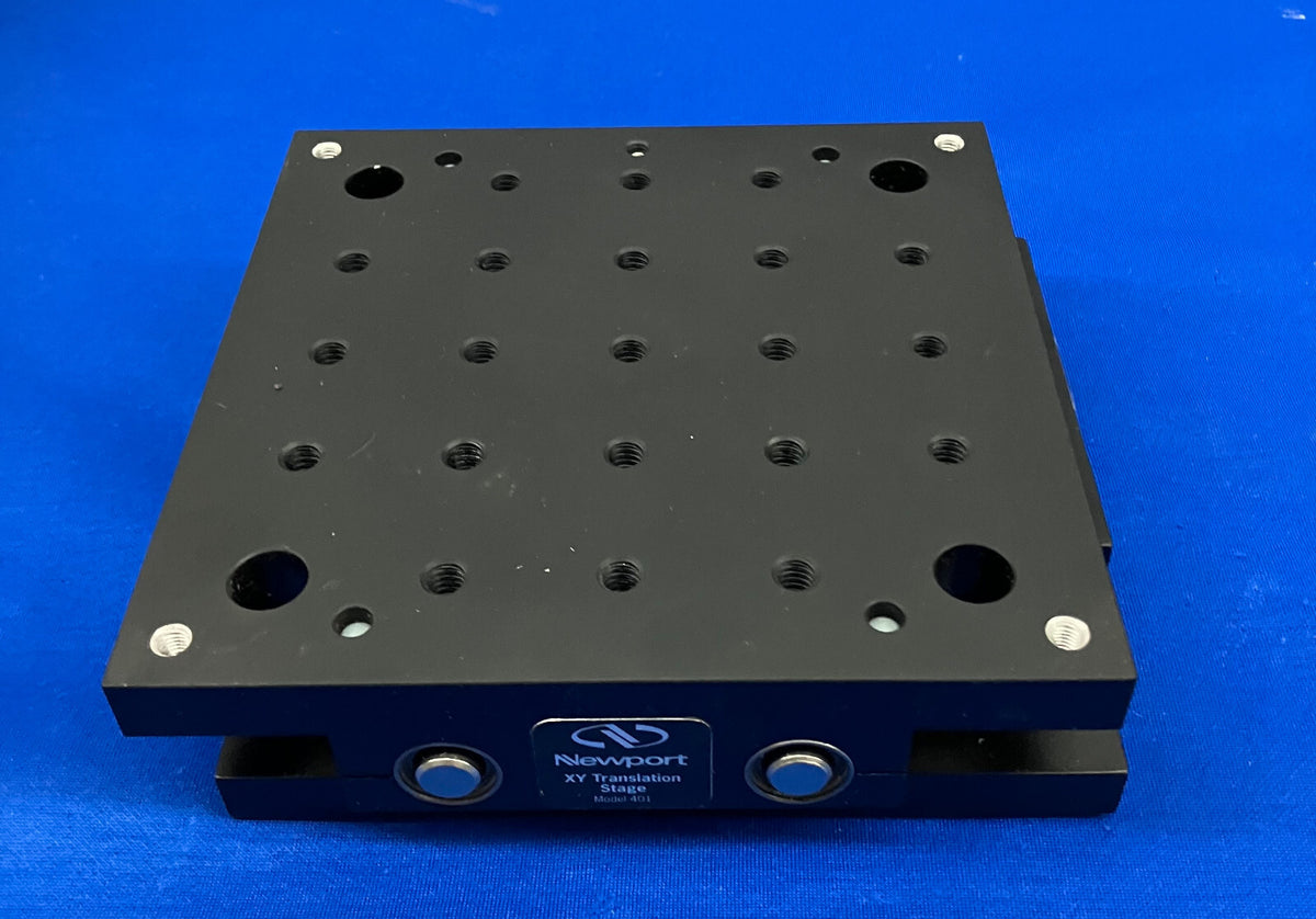 ニューポート モデル 401 XY リニア ステージ 13MM 移動量 1/4 -20 スレッド 5.5''X5.5''X1.72'' 