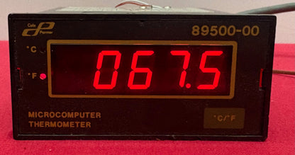 COLE-PARMER 89500-00 MICROCOMPUTER THERMOMETER TEMPERATURE PANEL