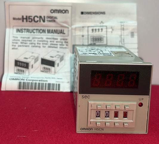 OMRON H5CN-XAN LED TIMER 100-240 VAC  LOT 2972. 297202  3A 250VAC