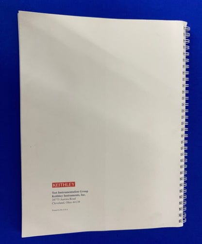 KEITHLEY 485 485-901-01 REV F AUTORANGING PICOAMMETER INSTRUCTION MANUAL - USED
