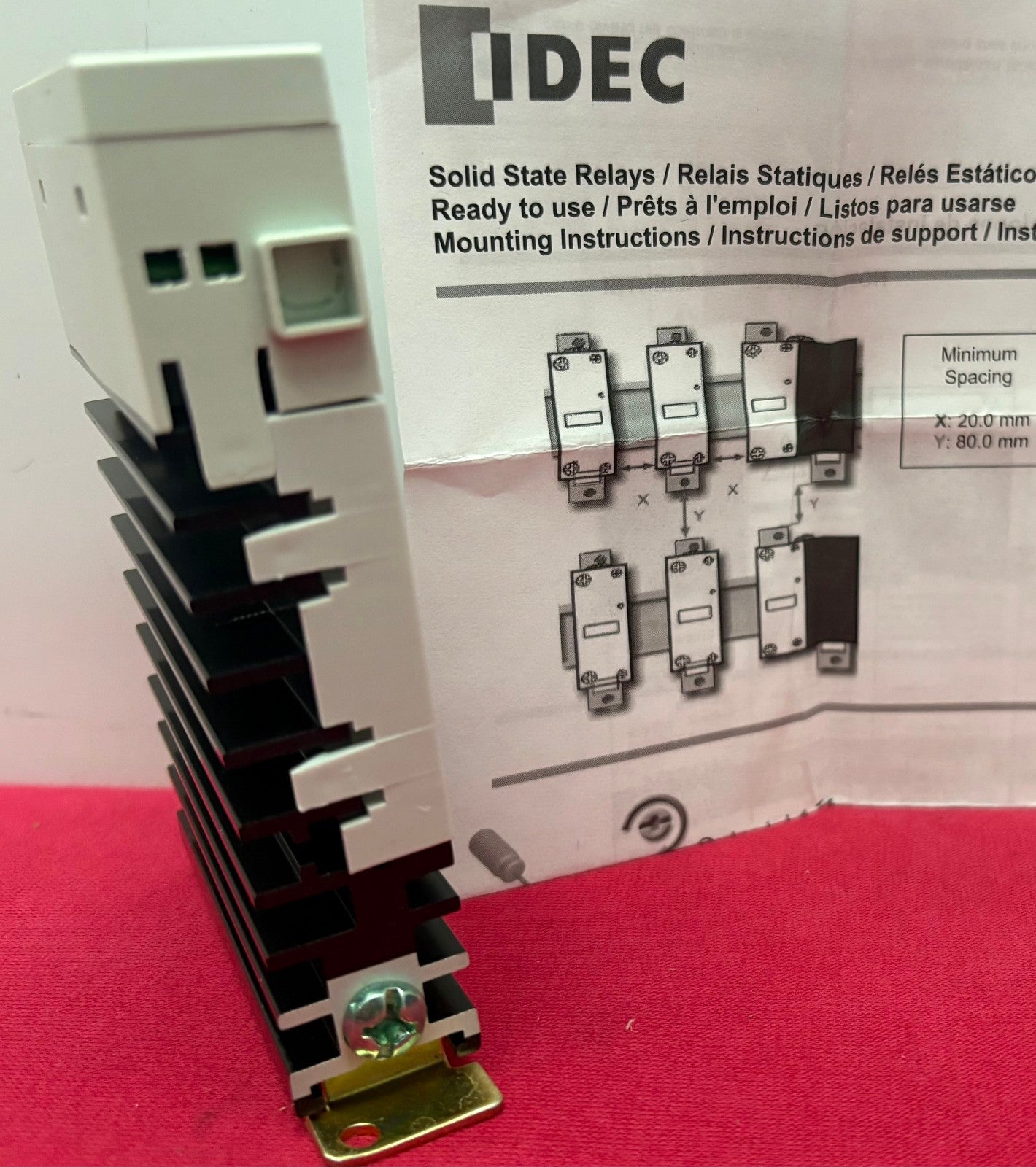 IDEC RSCDN-20A SINGLE PHASE 20AMP SOLID-STATE RELAY SSR ITEM IS NEW OPEN BOX