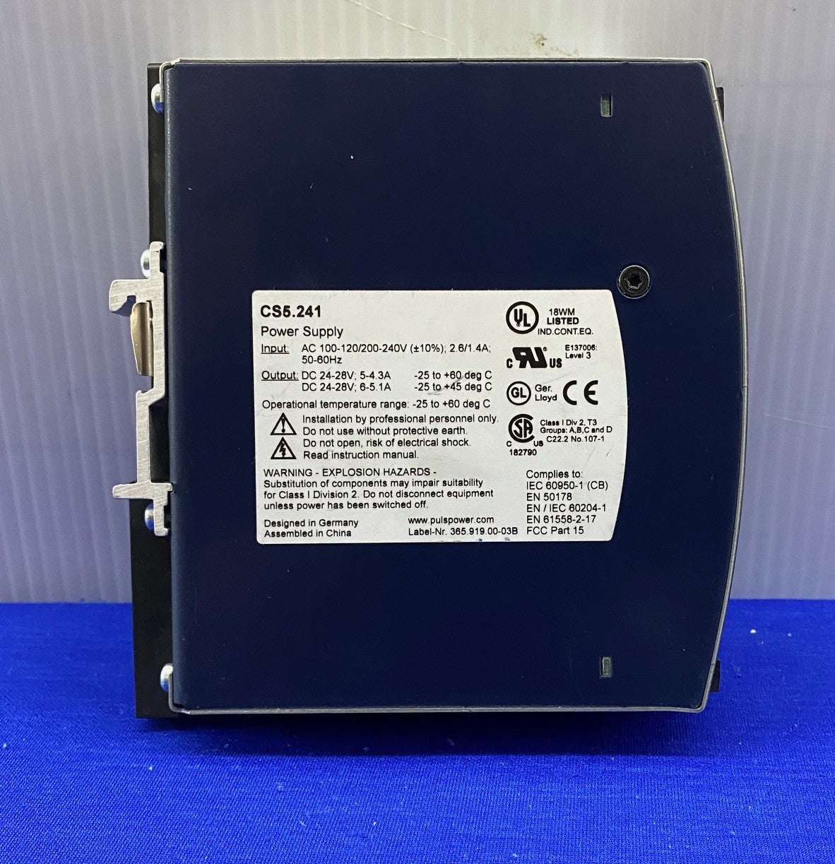 PULS DIMENSION CS5 / CS5.241 POWER SUPPLY