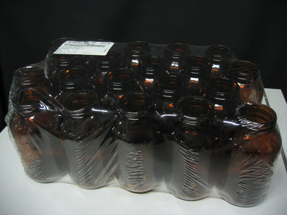 VWR 89043-238 WIDE MOUTH AMBER PACKER BOTTLES 16 OZ OUNCES AMBER (NO LIDS)