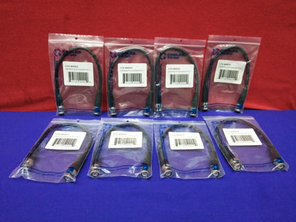 LOTTO DI 8 CAVI PER ANDARE CTG#40024 RG-59-COAXL/W/QUICK DISCONNESSIONI 