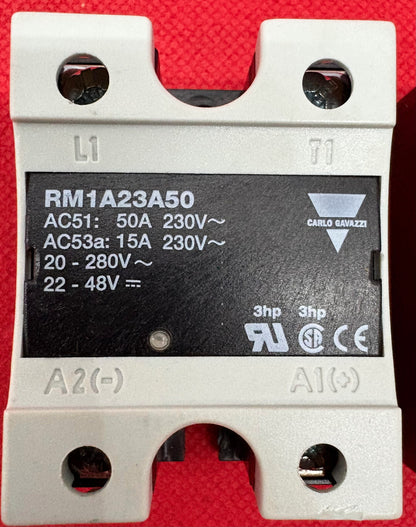 CARLO GAVAZZI RM1A23A50 SOLID STATE RELAY - 1 LOT QTY 2