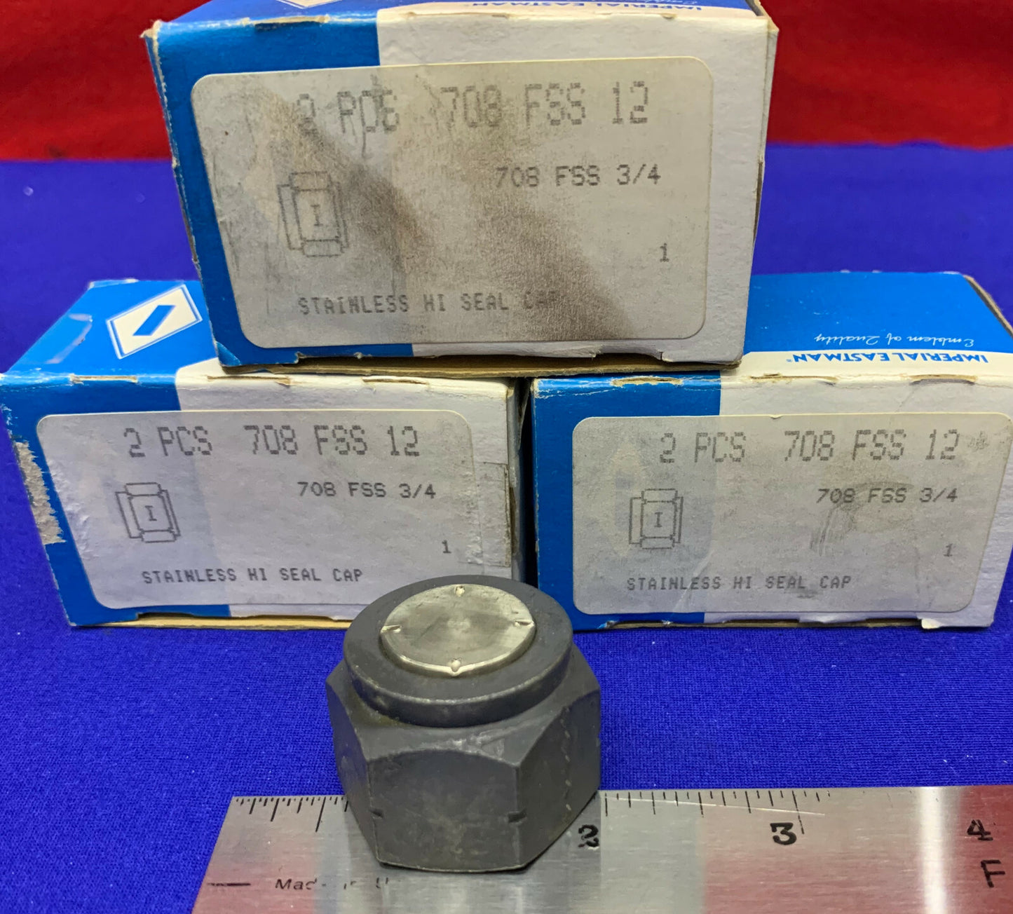 IMPERIAL EASTMAN 708 FSS 12 / 708 FSS 3/4 RVS HI-SEAL CAPS