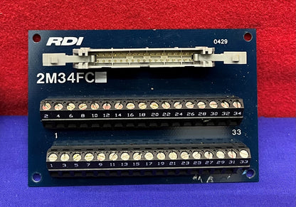 1 LOT QTY OF 4 - Terminal Block Interface Module 2M34FC (3-Tyco 1-RDI Brand)