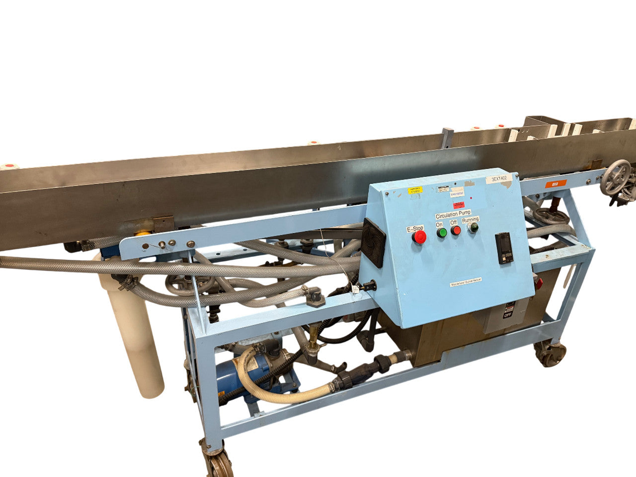 Extrusion Water Bath Circulation Pump 97" Long x 6" W