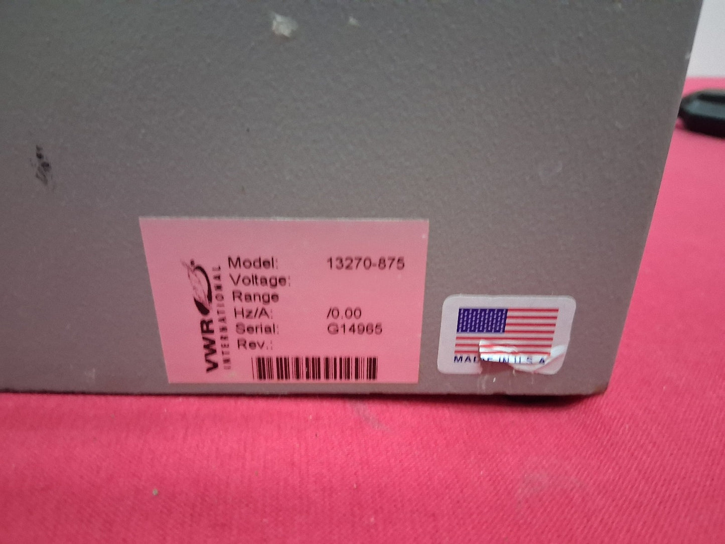 VWR 1127 Heating Immersion Circulator with VWR 13270-675 Water Bath Tank TESTED