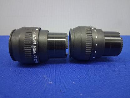 PAIR OF LEICA 10447137 10X/23 EYEPIECES STEREO ZOOM SELLING A 1 LOT OF QTY. 2