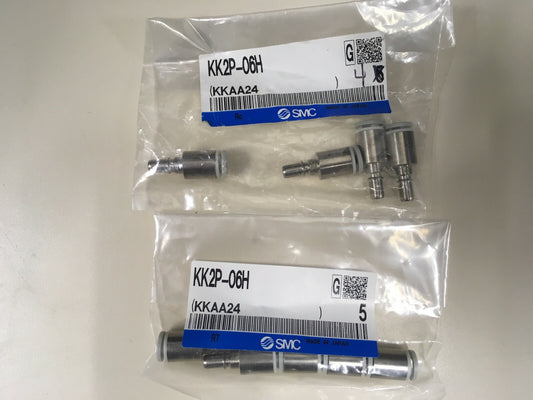 Qté 9 - Coupleur SMC KK2P-06H / KKAA24 avec raccord instantané