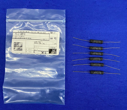1 Paket mit 6 Stück – Ohmite/Digi-Key® MOX-1-121007JE/MOX1JE-1000M-ND Widerstand