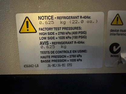 BECKMAN COULTER J6-MI CENTRIFUGE 208V 25A 60 HZ CAT NO 360291 HIGH SIDE 400 PSIG