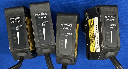 Tête de capteur photoélectrique KEYENCE LV-H32, laser à semi-conducteur rouge visible - Qté 4