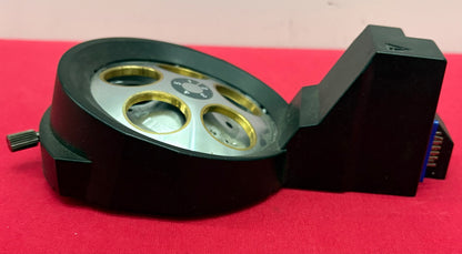 OLYMPUS U-D5BDREMC 5 POSITION MOTORIZED MICROSCOPE OBJECTIVE TURRET PARTS/REPAIR