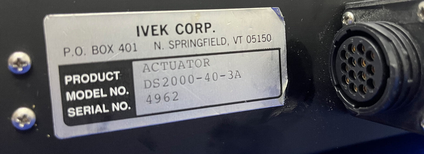 IVEK DS2000-40-3A LINEAR ACTUATOR 3AMP MICRO PUMP -  FOR PARTS/REPAIR