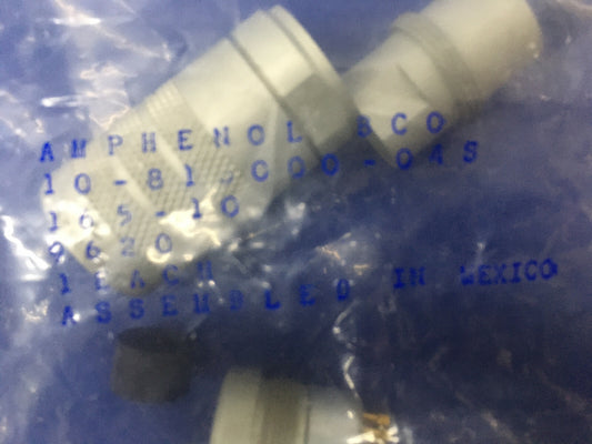 AMPHENOL 10-818000-04S 165-10 9620 コネクタ 円筒形 円形 MIL 仕様コネクタ