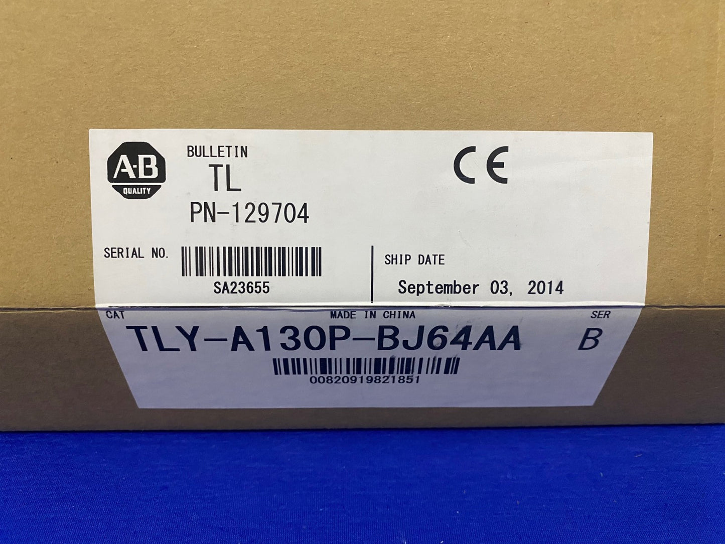 Allen Bradley A-B TL PN-129704 / TLY-A130P-BJ64AA SER B SERVO MOTOR BRAKE